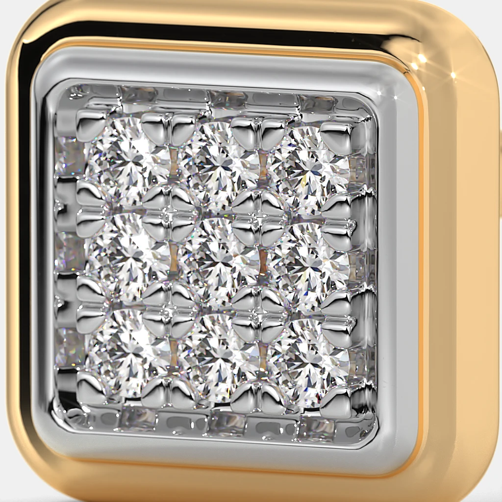 The Iola Pave Stud Earrings - Image 3